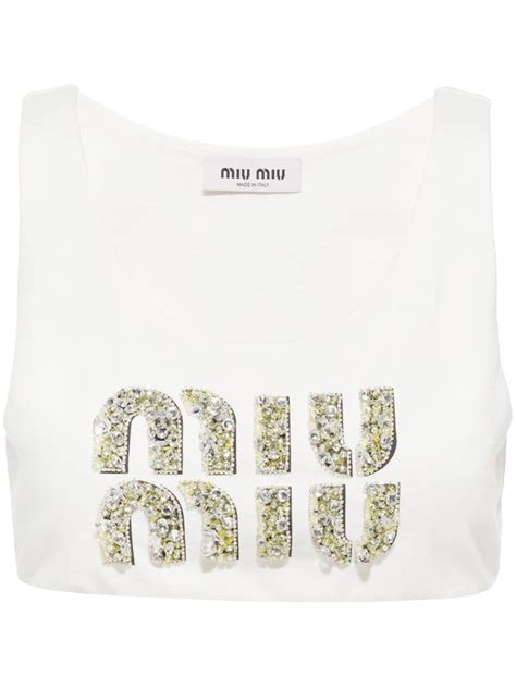 Miu Miu 2022 Long Sleeve Crop Top w/ Tags 